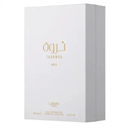 Lattafa Tharwah GOLD EDP Spray 3.4 oz Fragrances