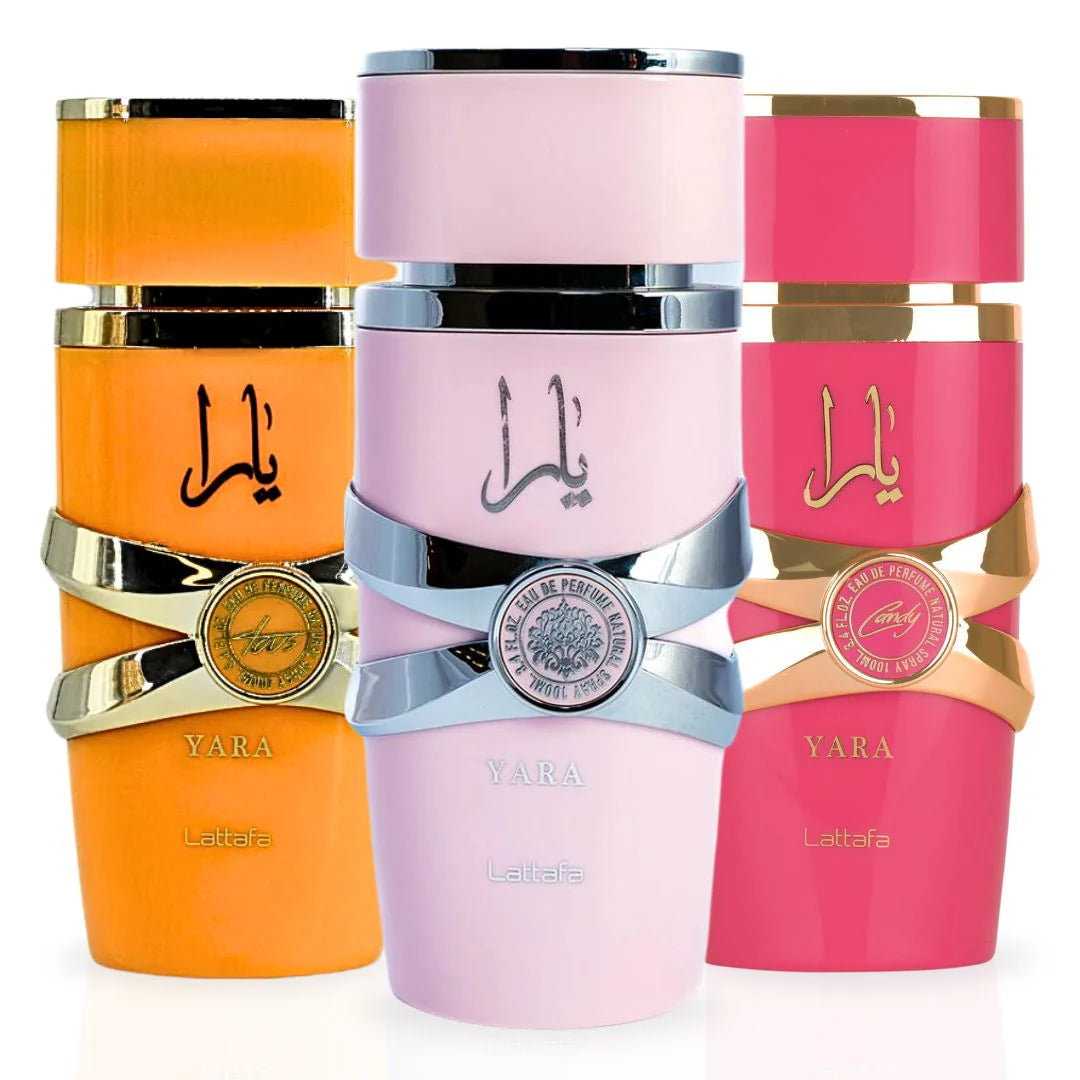 Yara, Yara Tous & Yara Candy 3pc EDP Fragrance Set 3.4oz ea